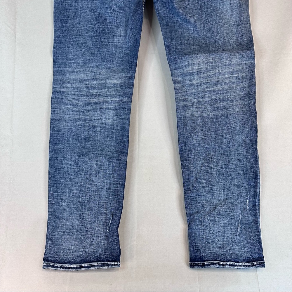 ROCK REVIVAL Women’s Size 36 Denim Jeans Easy Straight Fit Vien Stretch Bling - Picture 11 of 16